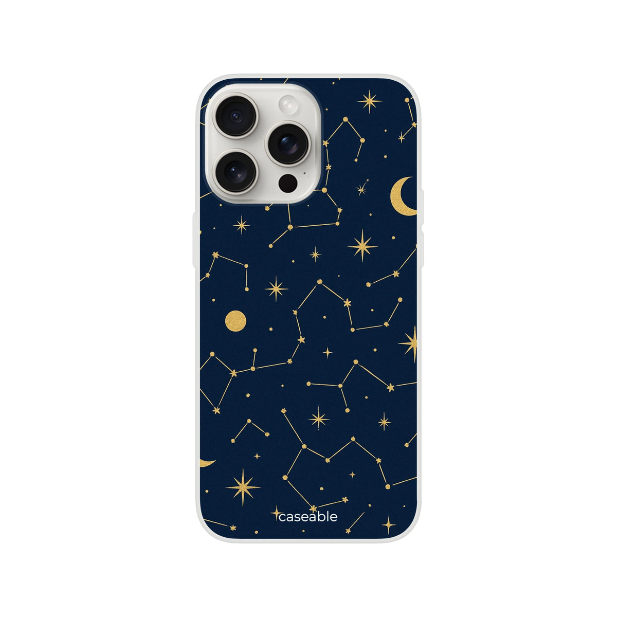 Starry Silicone Case for iPhone 15 Pro Max – Under the Stars