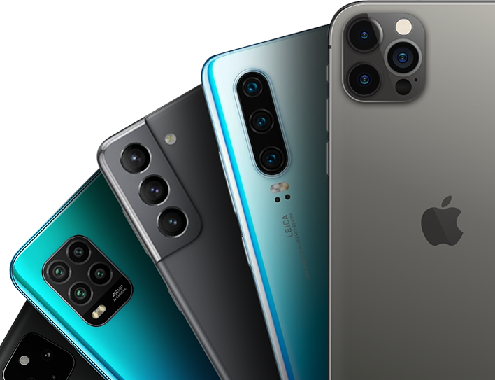 Many phone models