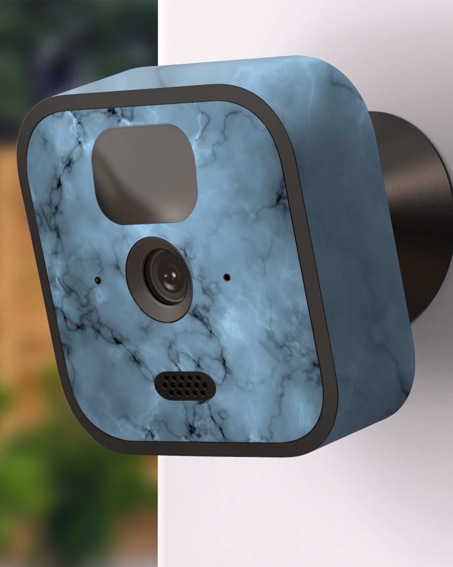 Blue Marble Camera Skin Blink Outdoor (2020) attached to exterior wall