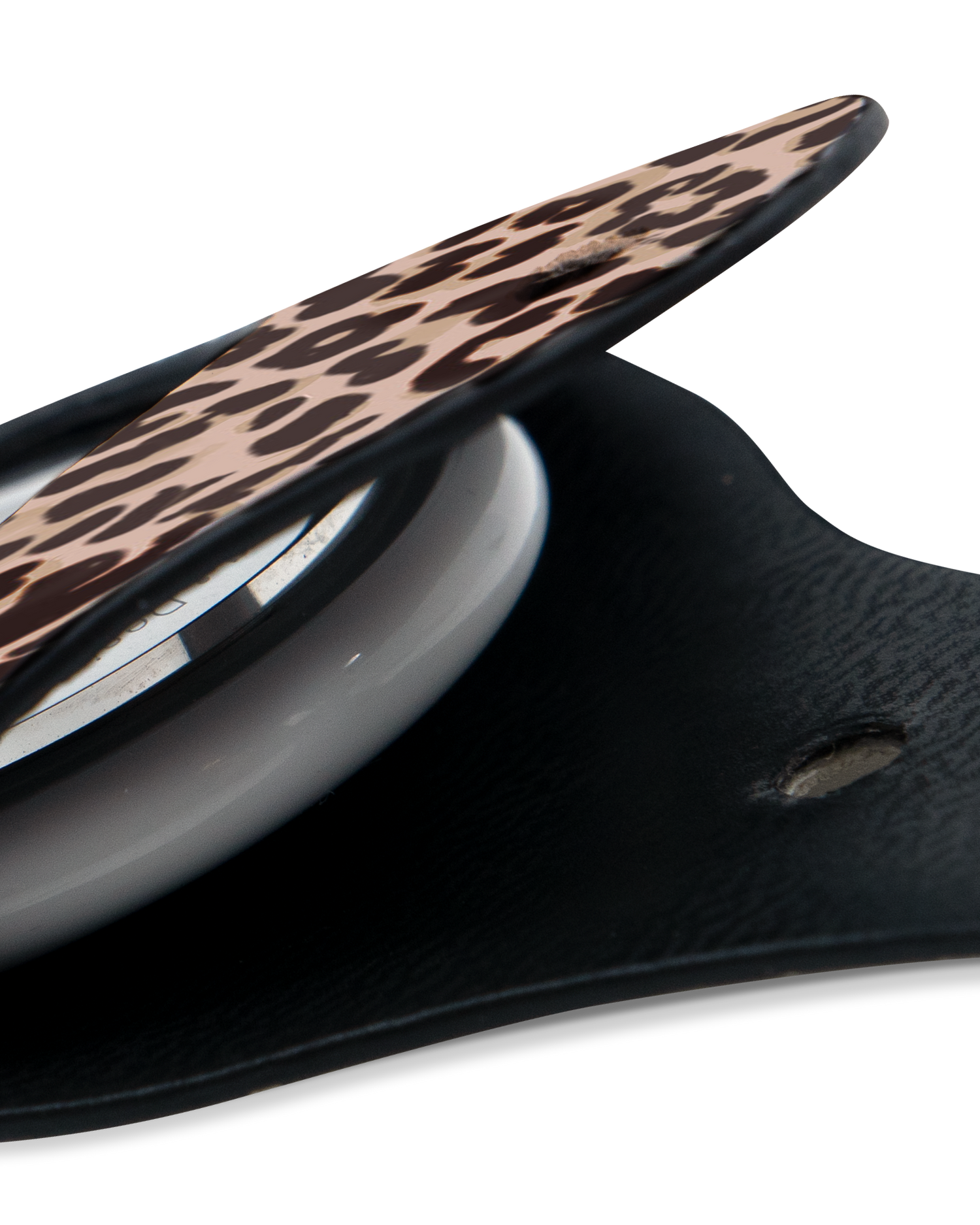 Close-Up: AirTag Holder with Animal Skin Tough Love Design