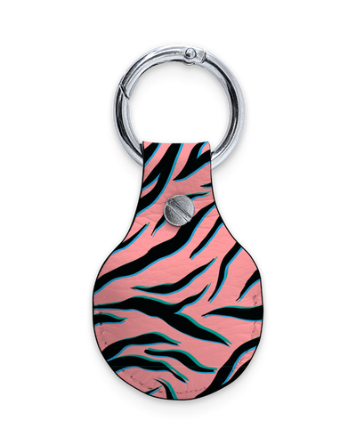 AirTag Holder with Design: Pink Zebra
