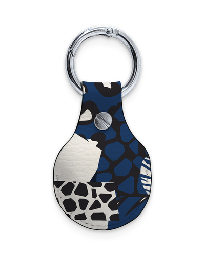AirTag Holder with Design: Animal Print Patchwork