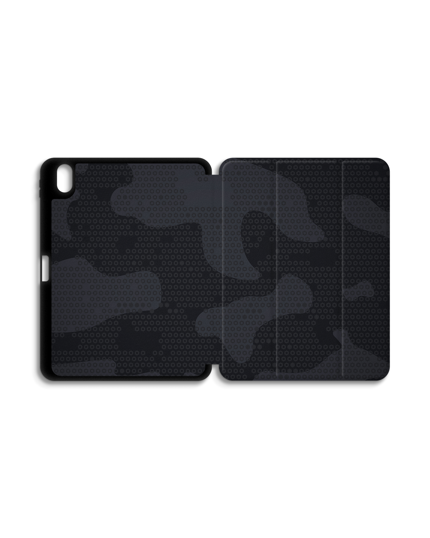 Spec Ops Dark iPad Case with Pencil Holder for Apple iPad (10th Generation): Opened exterior view