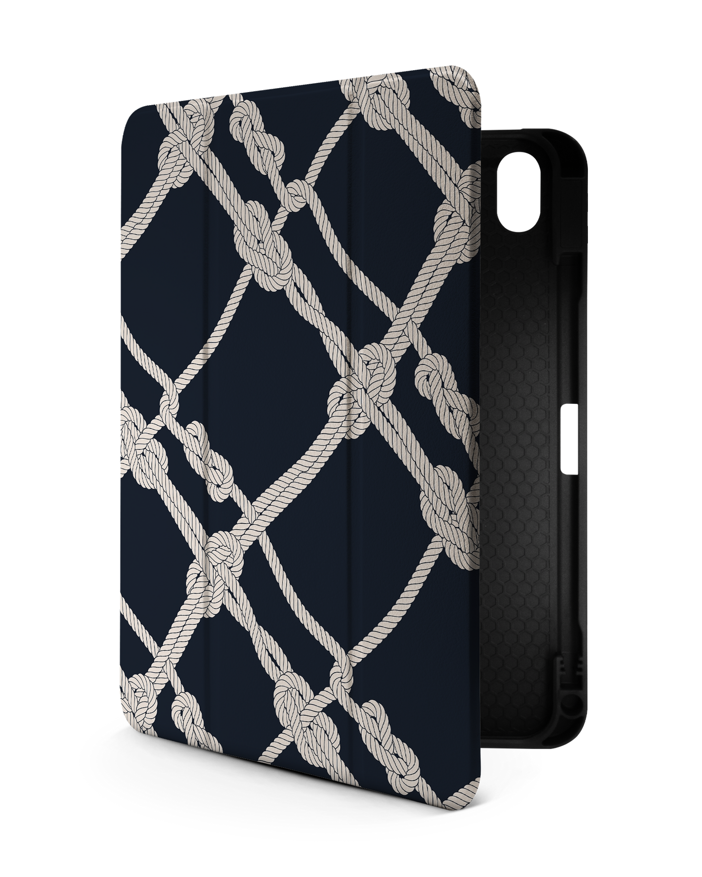 iPad 10 Case with Pencil Holder Nautical Knots