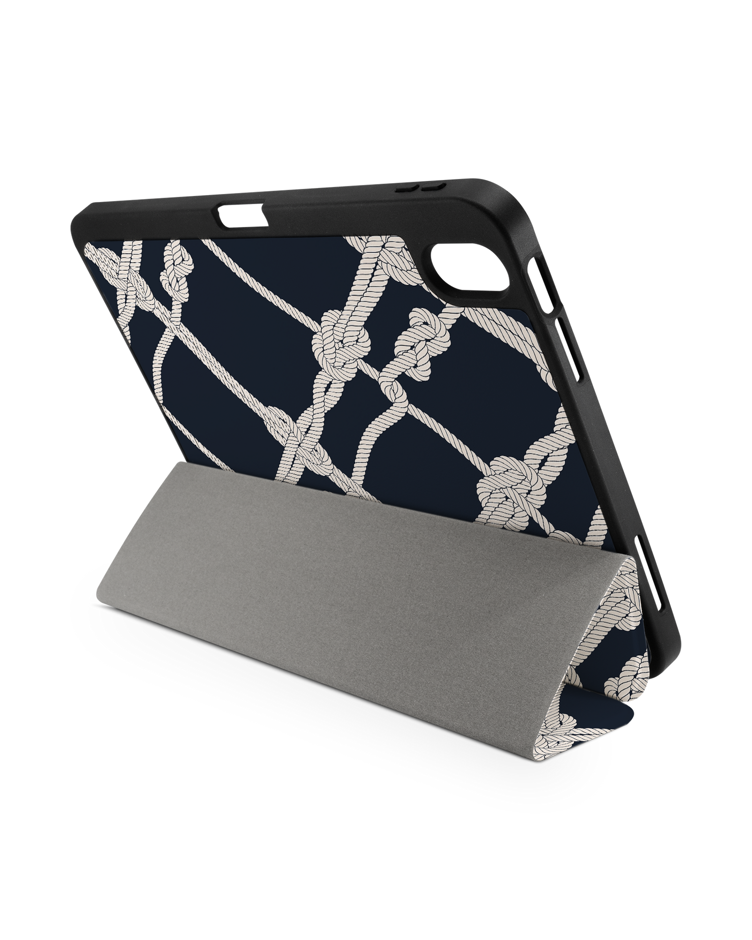 iPad 10 Case with Pencil Holder Nautical Knots