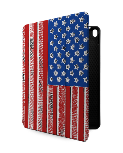 American Flag Color iPad Case with Pencil Holder Apple iPad Pro 10.5" (2017)