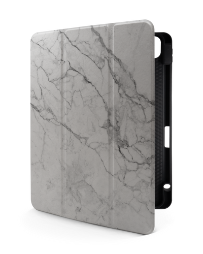 White Marble iPad Case with Pencil Holder for Apple iPad Air 5 10.9" (2022),Apple iPad Air 4 10.9" (2020)