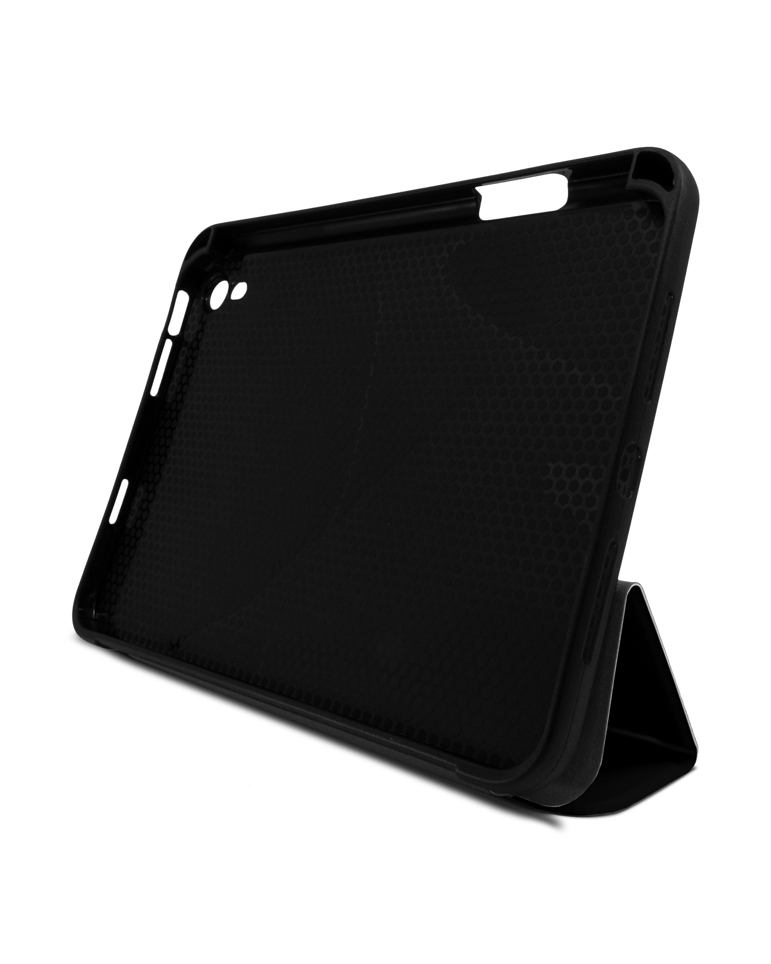 BLACK iPad Case with Pencil Holder Apple iPad mini 6 (2021): Set up in landscape format (front view)