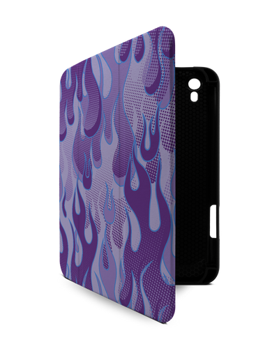 Purple Flames iPad Case with Pencil Holder Apple iPad mini 6 (2021)