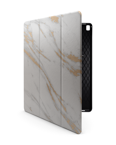 Gold Marble Elegance iPad Case with Pencil Holder for Apple iPad Pro 2 12.9" (2017)