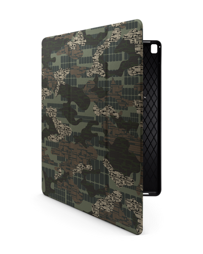 Green Camo Mix iPad Case with Pencil Holder for Apple iPad Pro 2 12.9" (2017)