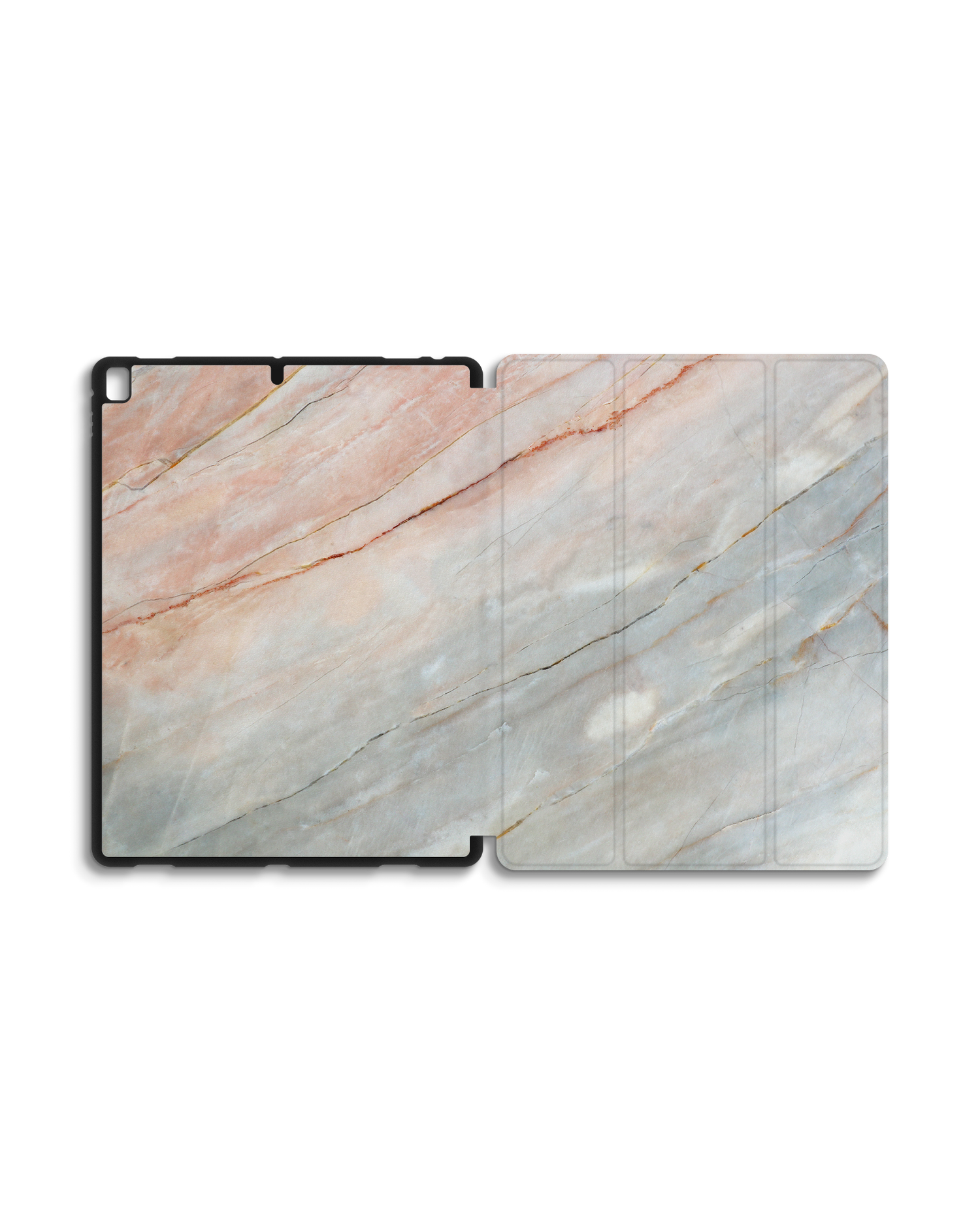 Mother of Pearl Marble iPad Case with Pencil Holder for Apple iPad Pro 2 12.9