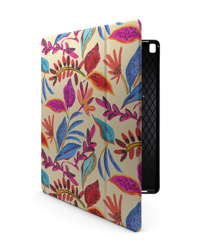 Painterly Spring Leaves iPad Case with Pencil Holder for Apple iPad Pro 2 12.9" (2017)