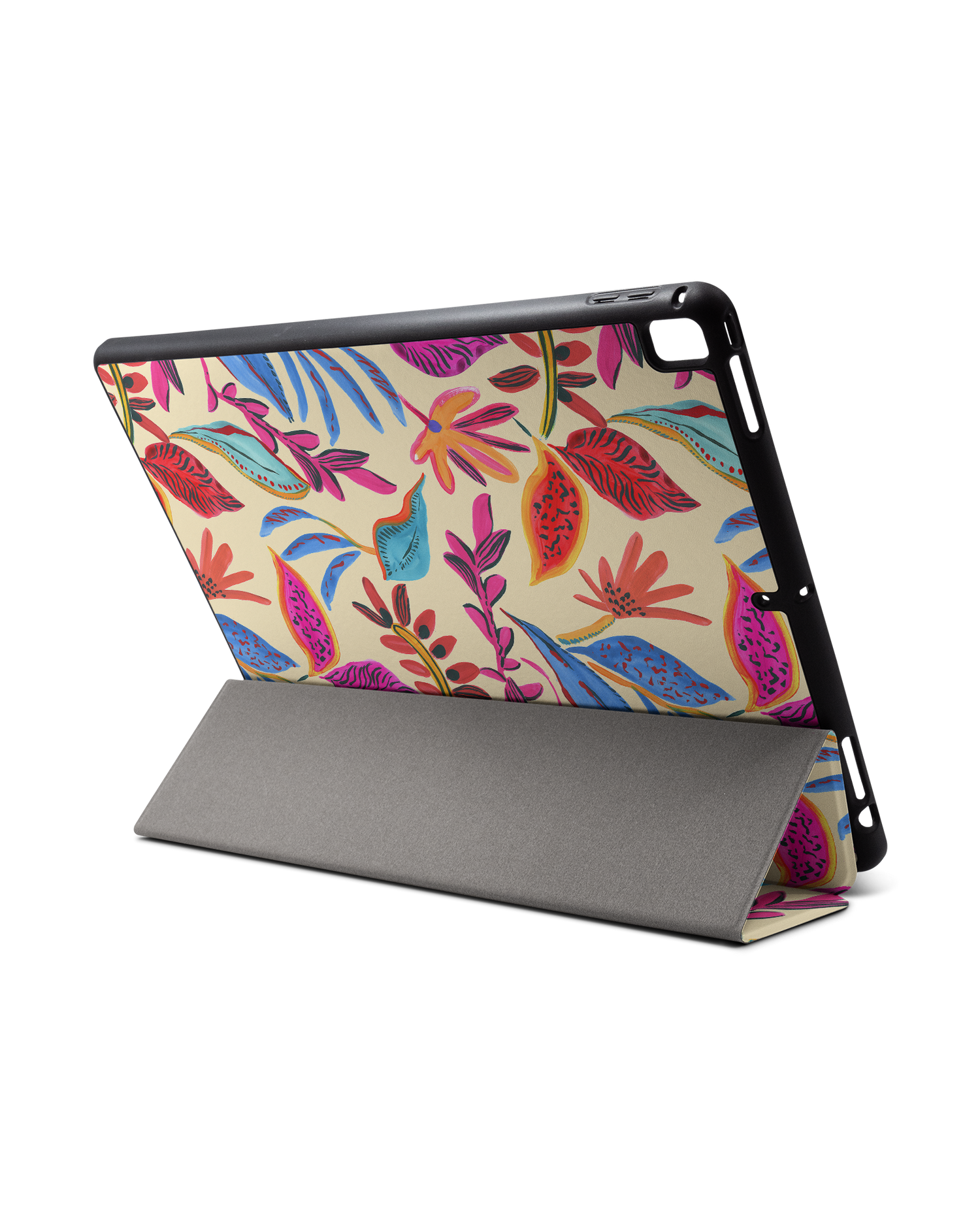 Painterly Spring Leaves iPad Case with Pencil Holder for Apple iPad Pro 2 12.9