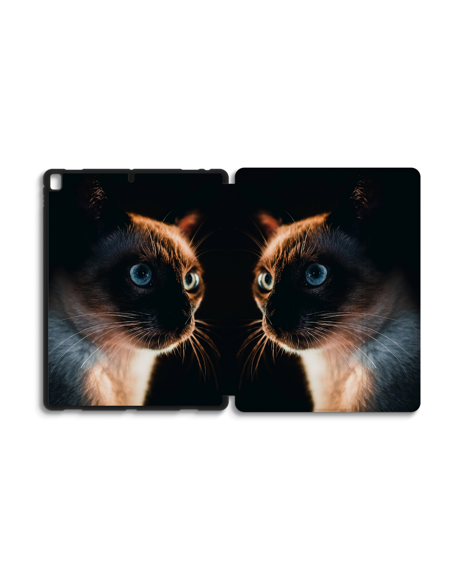 Siamese Cat iPad Case with Pencil Holder for Apple iPad Pro 2 12.9
