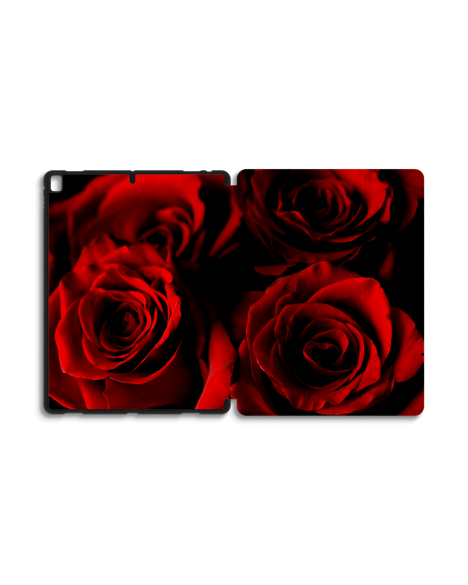 Red Roses iPad Case with Pencil Holder for Apple iPad Pro 2 12.9