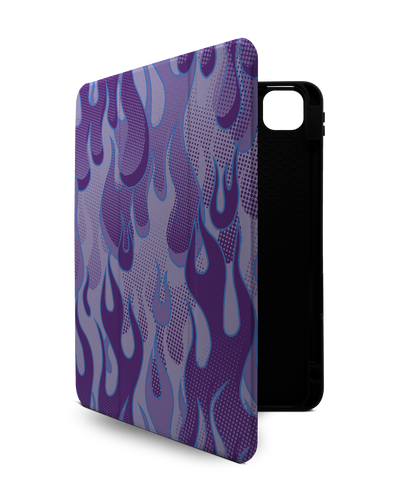 Purple Flames iPad Case with Pencil Holder Apple iPad Pro 11" (2021), Apple iPad Pro 11" (2020)