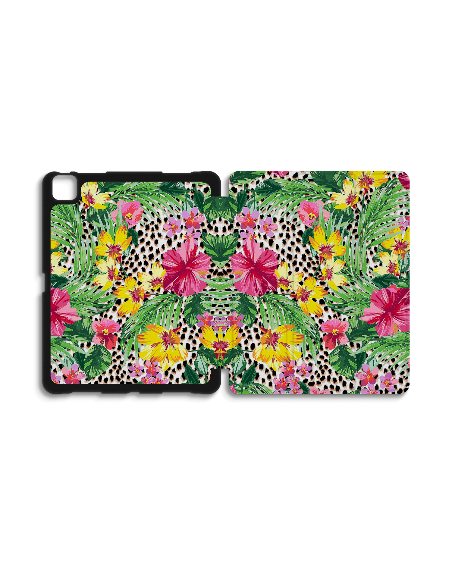 Tropical Cheetah iPad Case with Pencil Holder for Apple iPad Pro 6 12.9