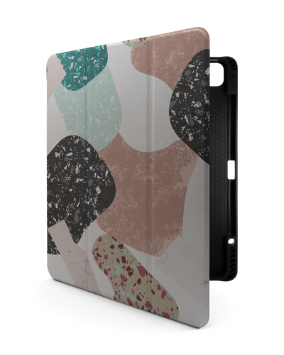 Scattered Shapes iPad Case with Pencil Holder for Apple iPad Pro 6 12.9" (2022), Apple iPad Pro 5 12.9" (2021), Apple iPad Pro 4 12.9" (2020)