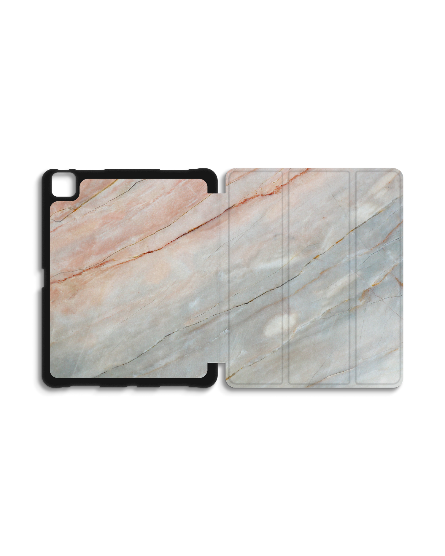 Mother of Pearl Marble iPad Case with Pencil Holder for Apple iPad Pro 6 12.9