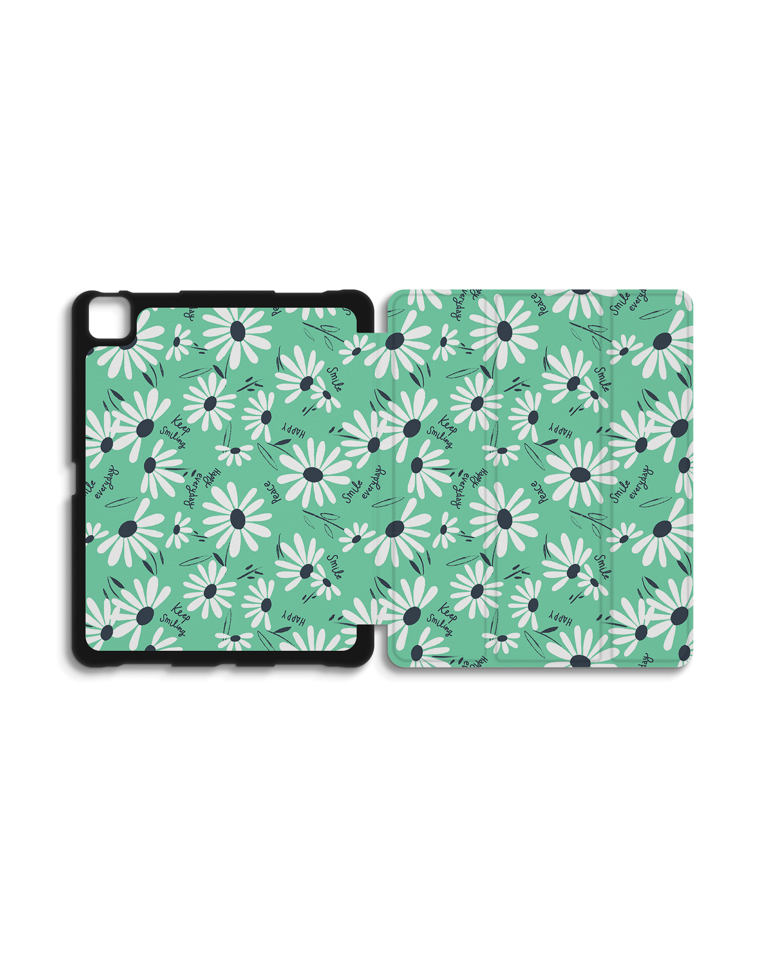 Positive Daisies iPad Case with Pencil Holder for Apple iPad Pro 6 12.9