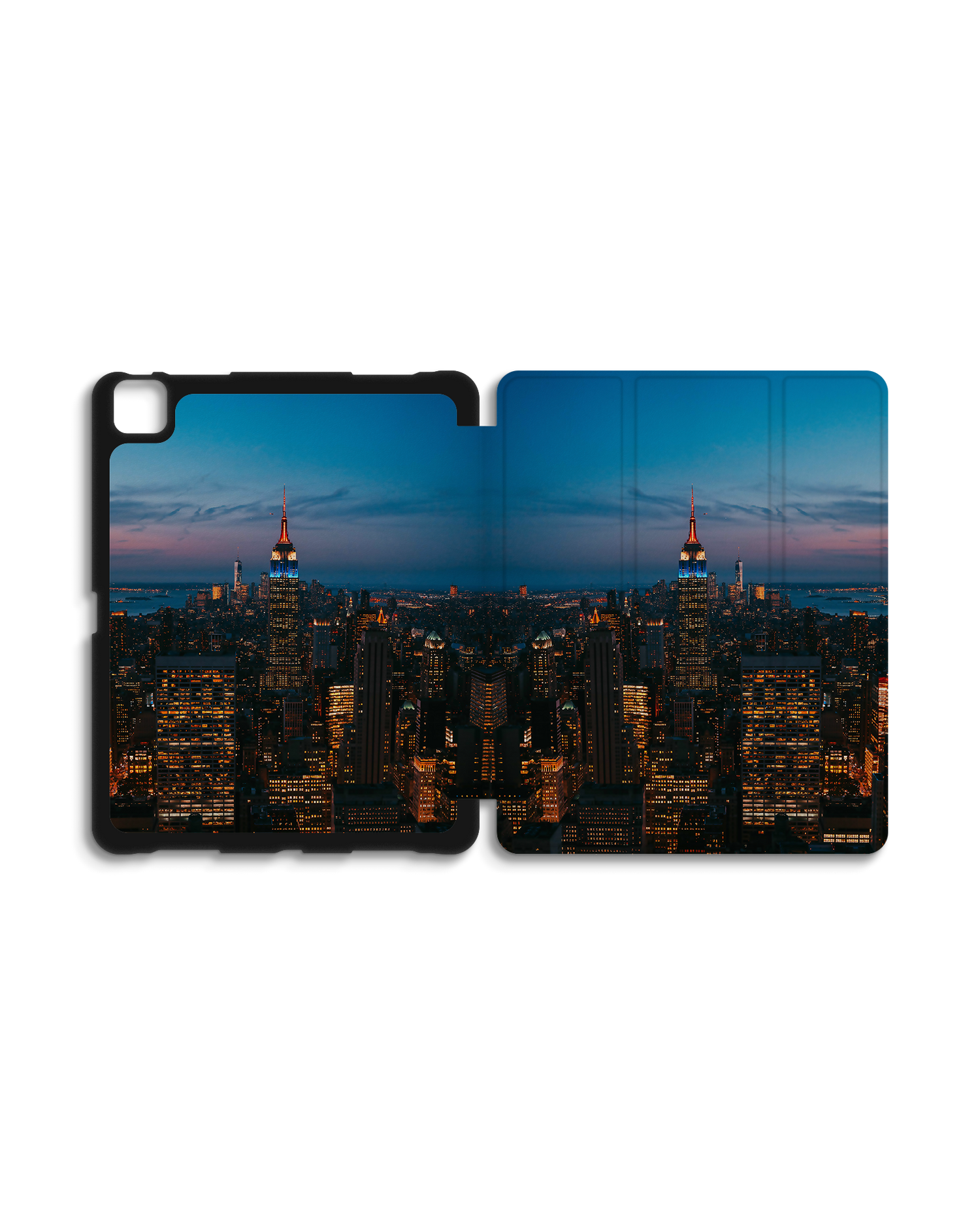 New York At Dusk iPad Case with Pencil Holder for Apple iPad Pro 6 12.9