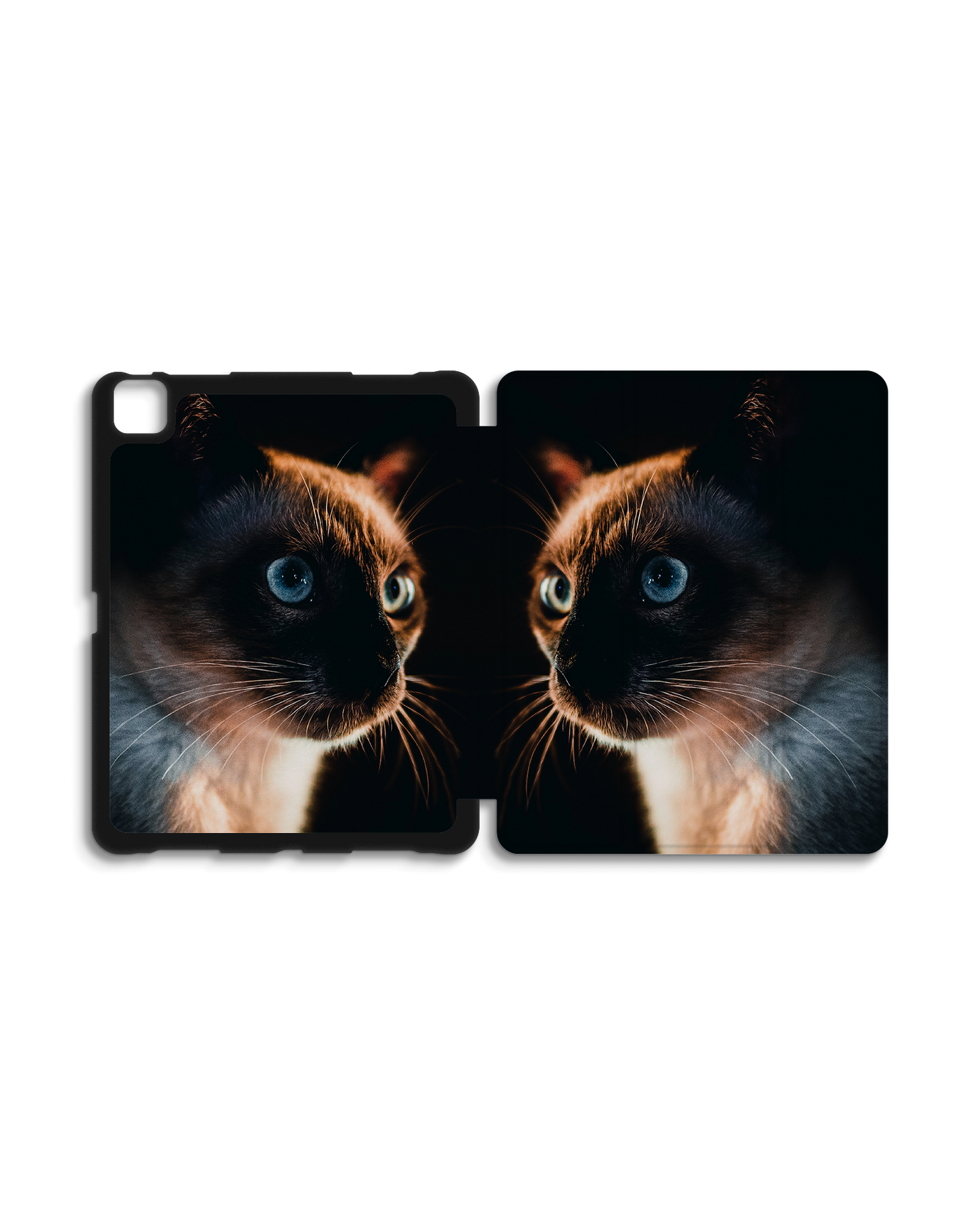 Siamese Cat iPad Case with Pencil Holder for Apple iPad Pro 6 12.9