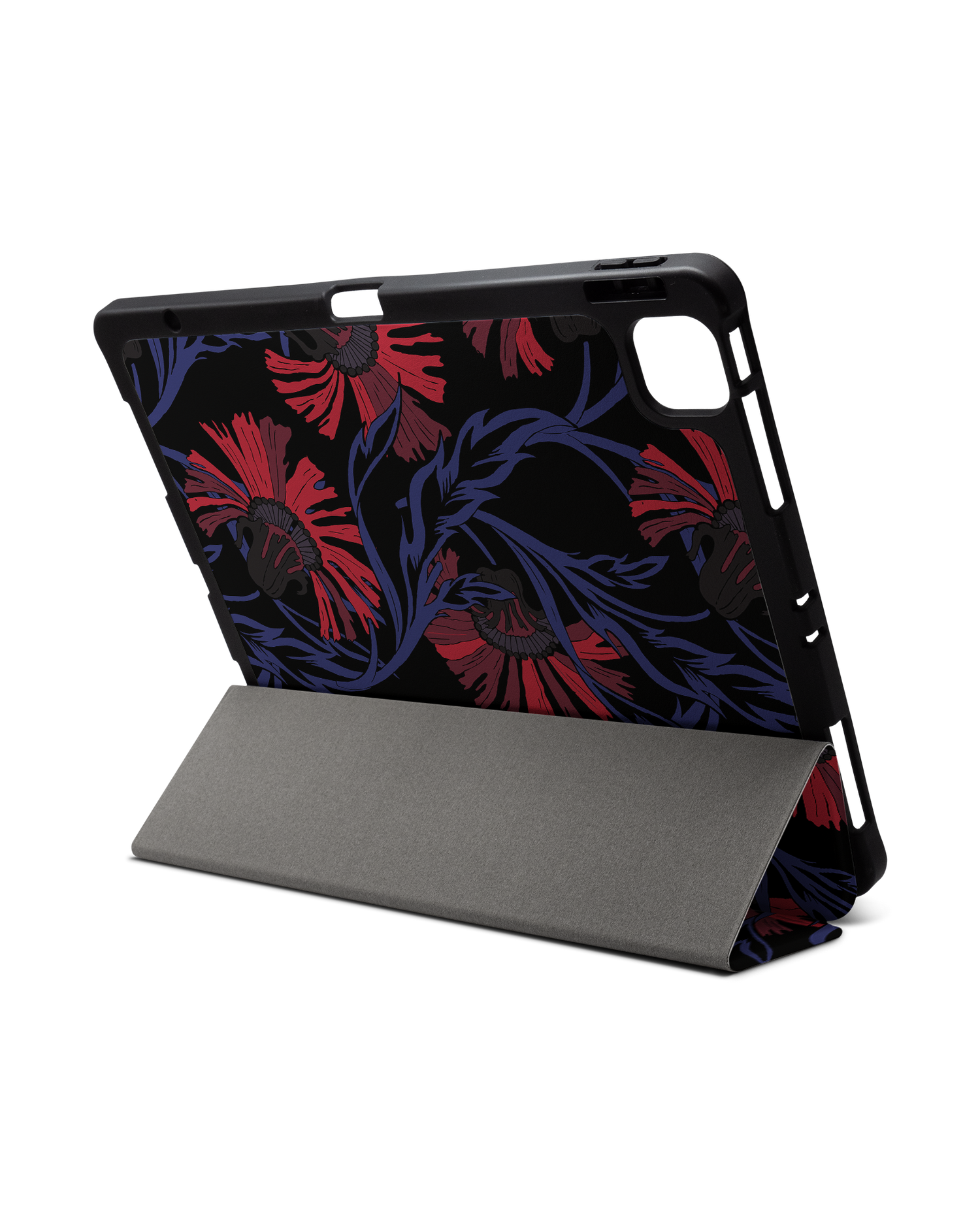 Midnight Floral iPad Case with Pencil Holder for Apple iPad Pro 6 12.9