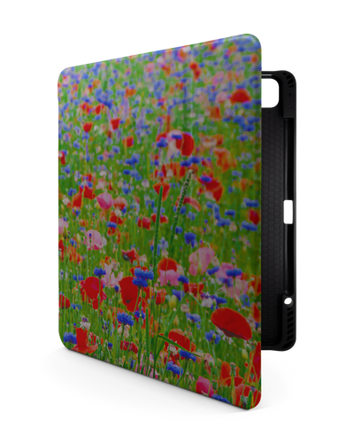 Flower Field iPad Case with Pencil Holder for Apple iPad Pro 6 12.9" (2022), Apple iPad Pro 5 12.9" (2021), Apple iPad Pro 4 12.9" (2020)