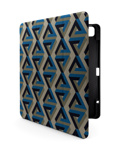 Penrose Pattern iPad Case with Pencil Holder for Apple iPad Pro 6 12.9" (2022), Apple iPad Pro 5 12.9" (2021), Apple iPad Pro 4 12.9" (2020)