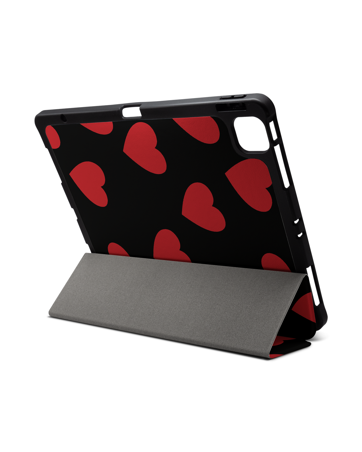 Repeating Hearts iPad Case with Pencil Holder for Apple iPad Pro 6 12.9