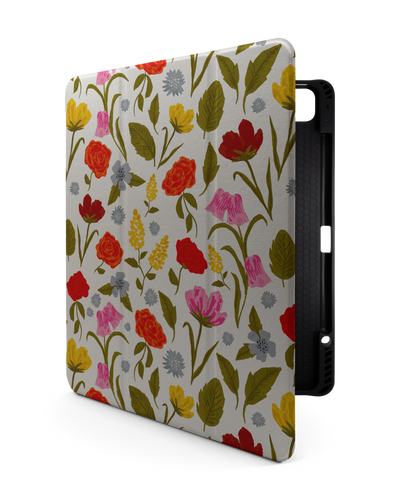 Botanical Beauties iPad Case with Pencil Holder for Apple iPad Pro 6 12.9" (2022), Apple iPad Pro 5 12.9" (2021), Apple iPad Pro 4 12.9" (2020)