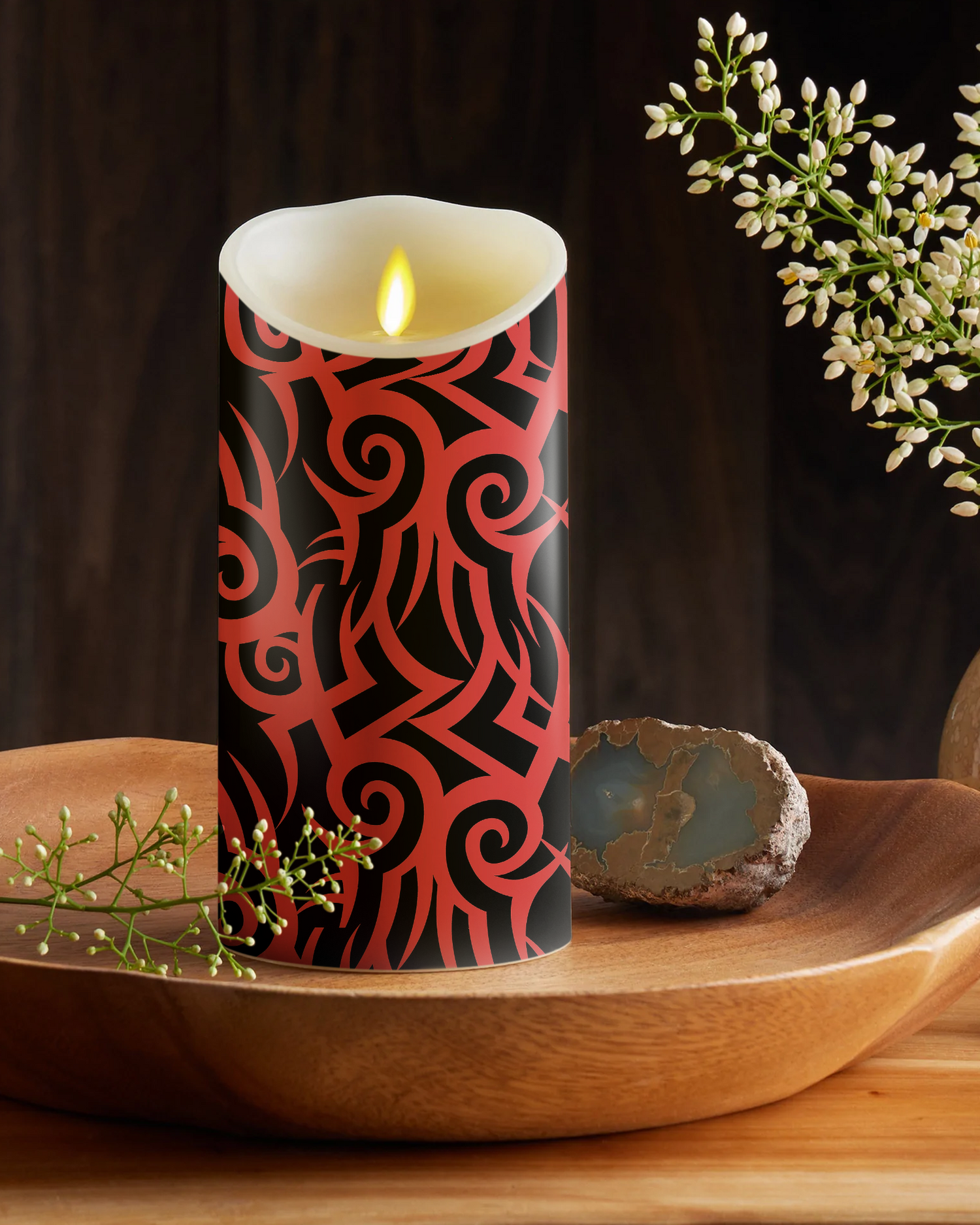 Tribal Pattern Luminara Candle Sticker
