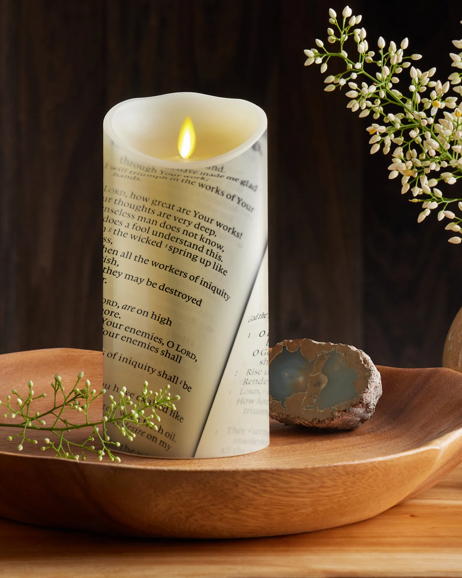 Bible Verse Luminara Candle Sticker