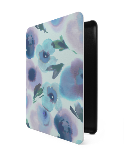 Watercolour Flowers Blue eReader Smart Case for Amazon New Kindle (2019)
