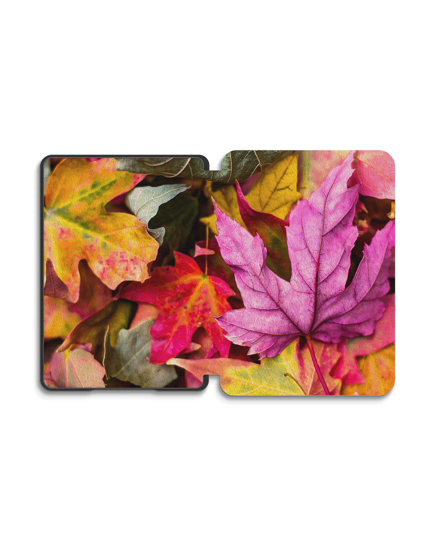 Autumn Leaves eReader Smart Case for Amazon New Kindle (2019): Opened exterior view