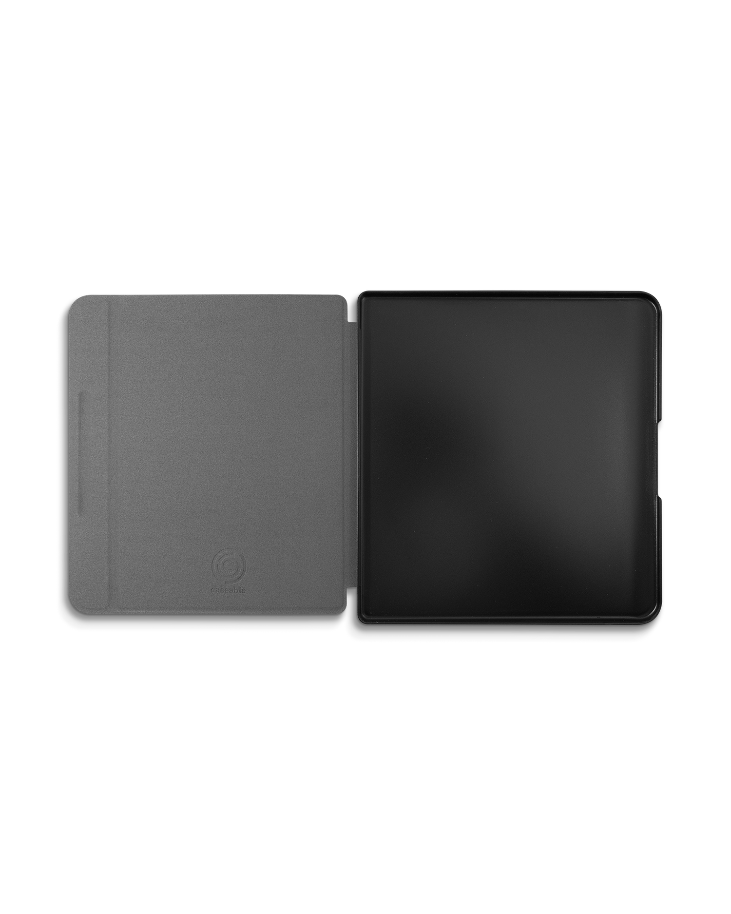 BLACK eReader Smart Case for tolino epos 2: Opened interior view