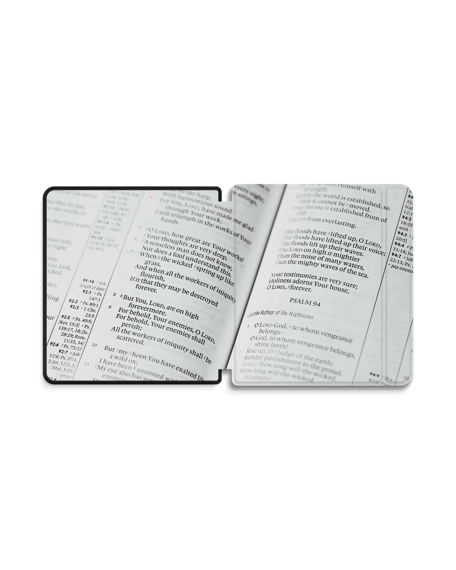 Bible Verse eReader Smart Case for tolino epos 2: Opened exterior view
