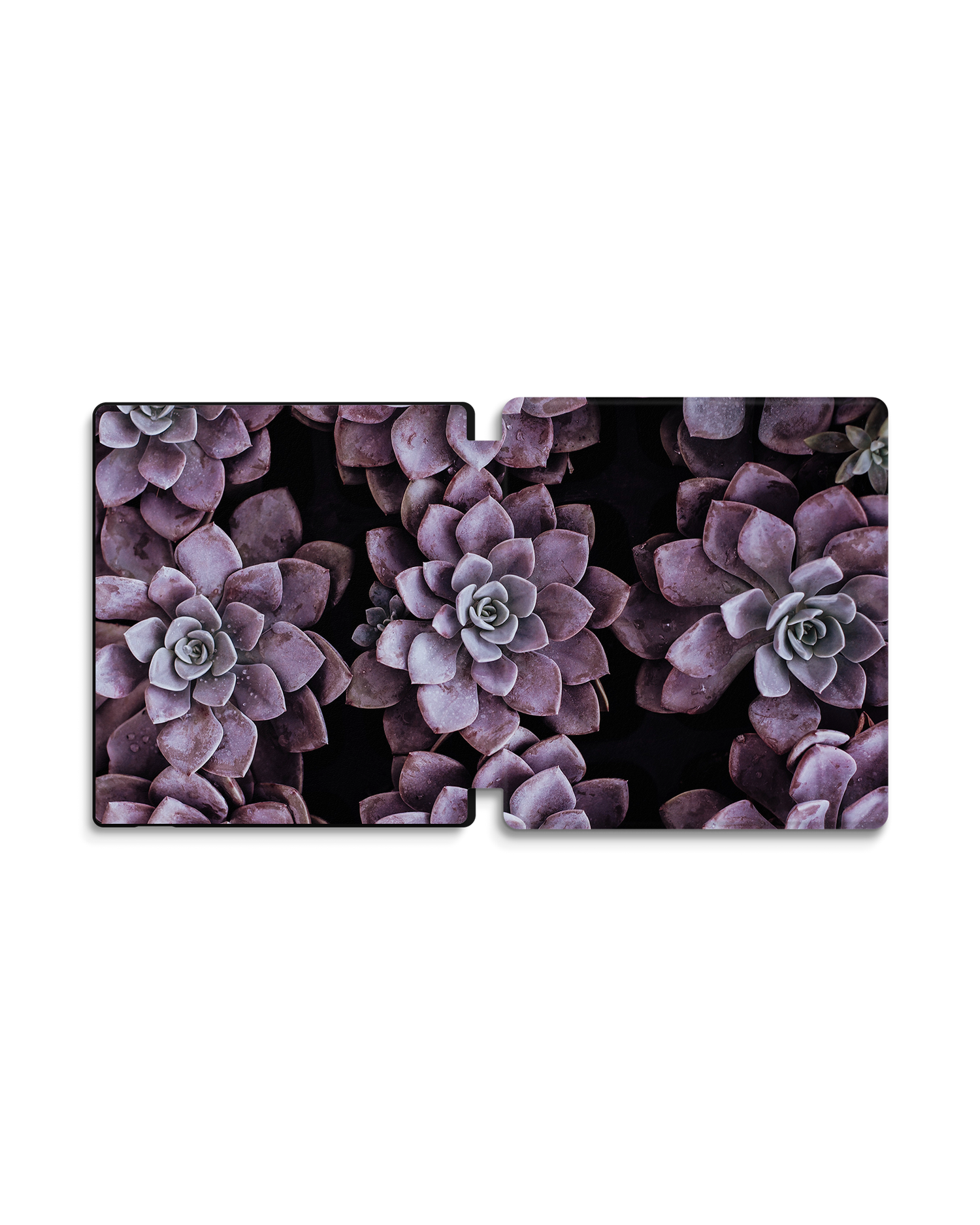 Purple Succulents eReader Smart Case for Amazon Kindle Oasis: Opened exterior view