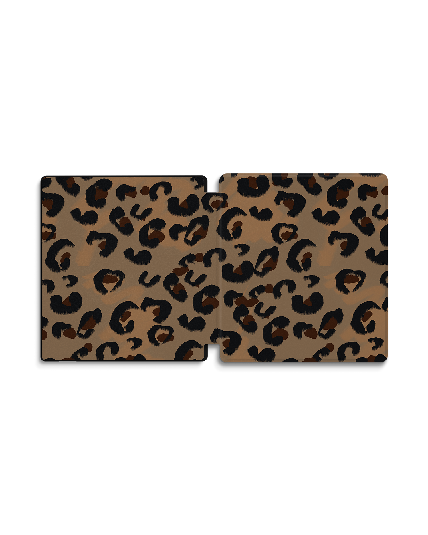 Leopard Repeat eReader Smart Case for Amazon Kindle Oasis: Opened exterior view