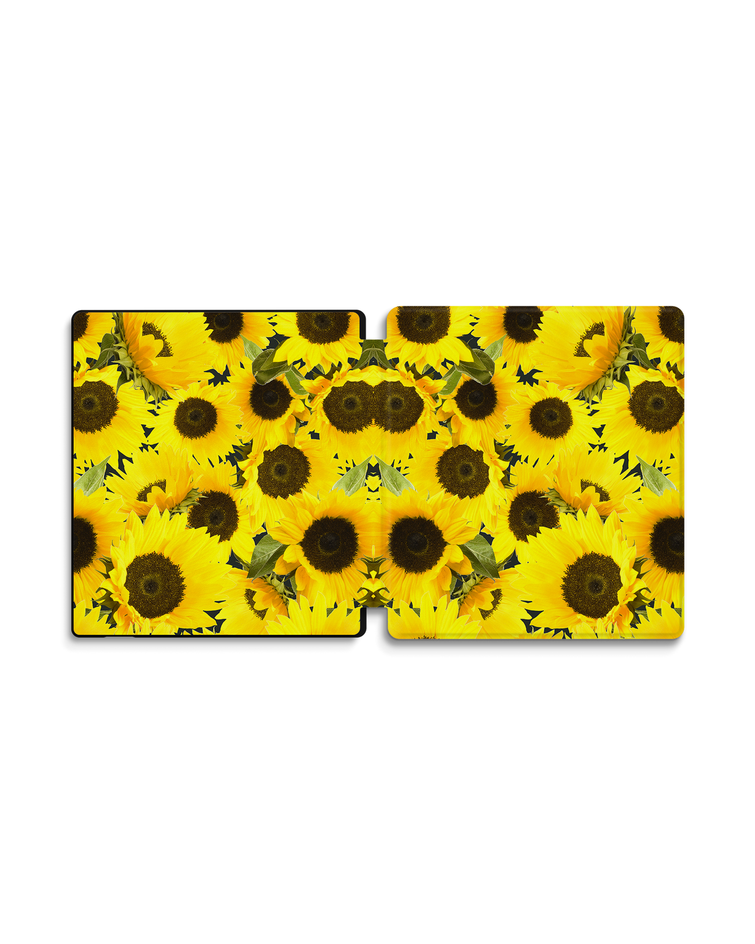 Sunflowers eReader Smart Case for Amazon Kindle Oasis: Opened exterior view