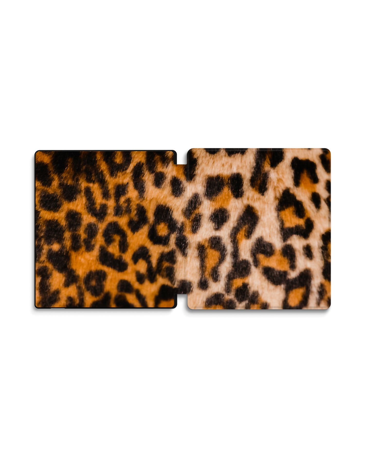 Leopard Pattern eReader Smart Case for Amazon Kindle Oasis: Opened exterior view