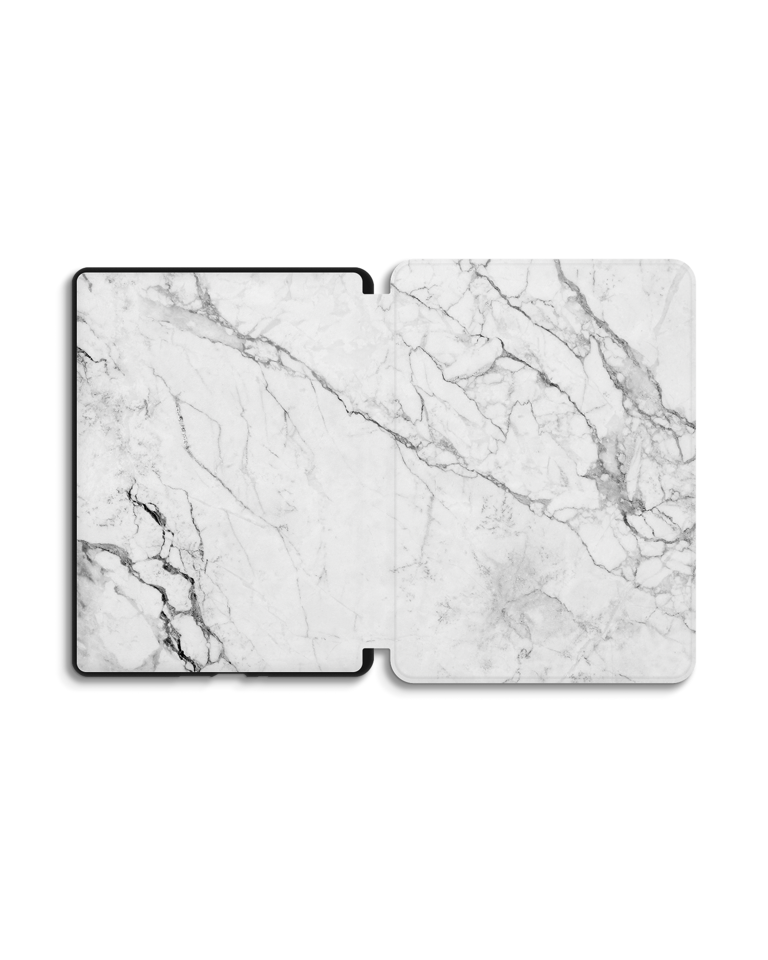 White Marble eReader Smart Case for Amazon Kindle Paperwhite 5 (2021), Amazon Kindle Paperwhite 5 Signature Edition (2021): Opened exterior view