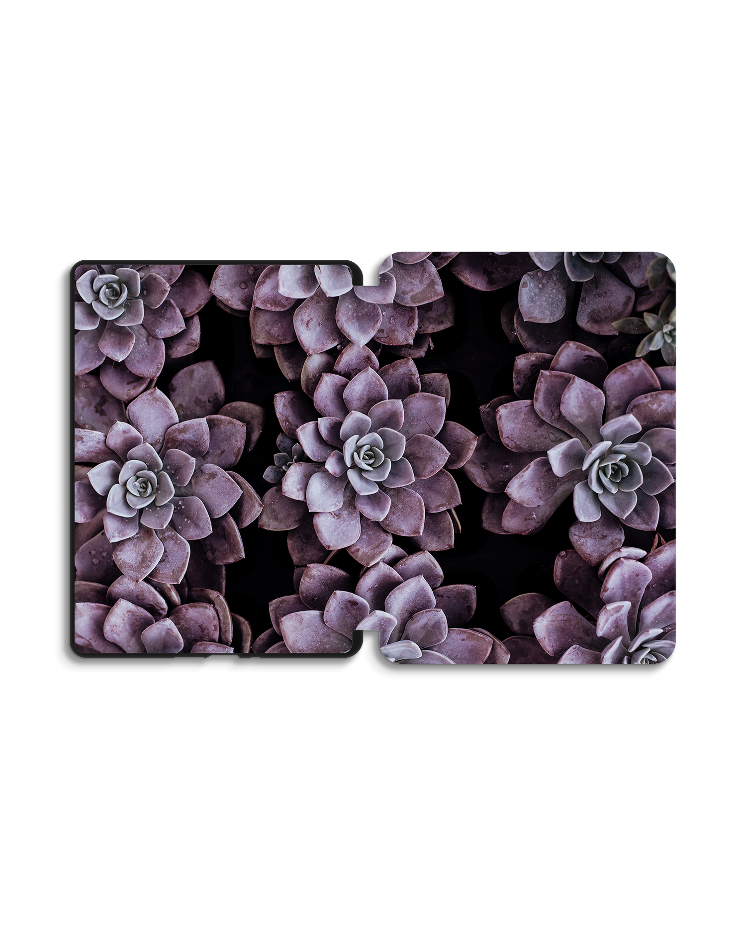 Purple Succulents eReader Smart Case for Amazon Kindle Paperwhite 5 (2021), Amazon Kindle Paperwhite 5 Signature Edition (2021): Opened exterior view