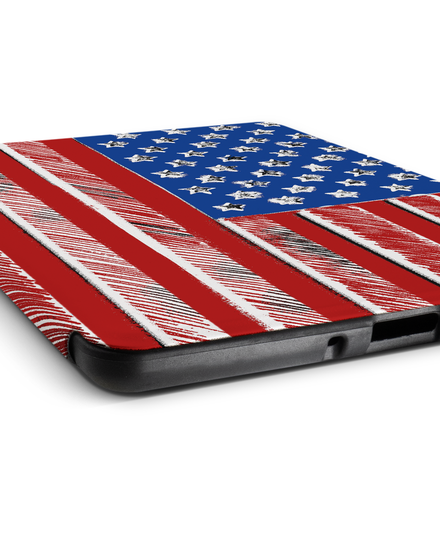 American Flag Color eReader Smart Case for Amazon Kindle Paperwhite 5 (2021), Amazon Kindle Paperwhite 5 Signature Edition (2021): Lying down