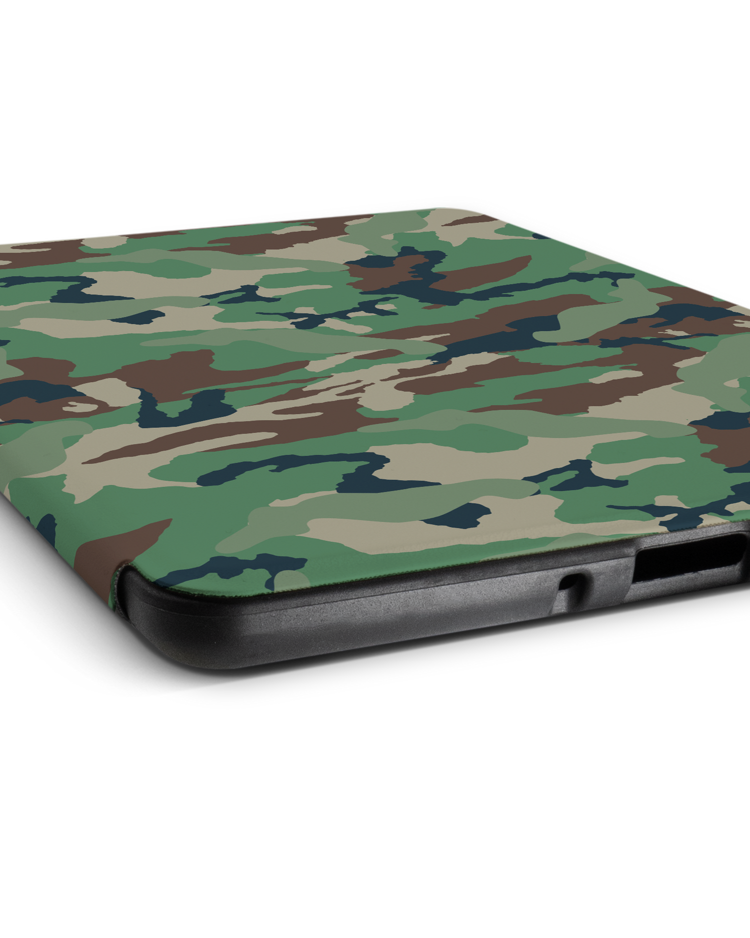 Green and Brown Camo eReader Smart Case for Amazon Kindle Paperwhite 5 (2021), Amazon Kindle Paperwhite 5 Signature Edition (2021): Lying down
