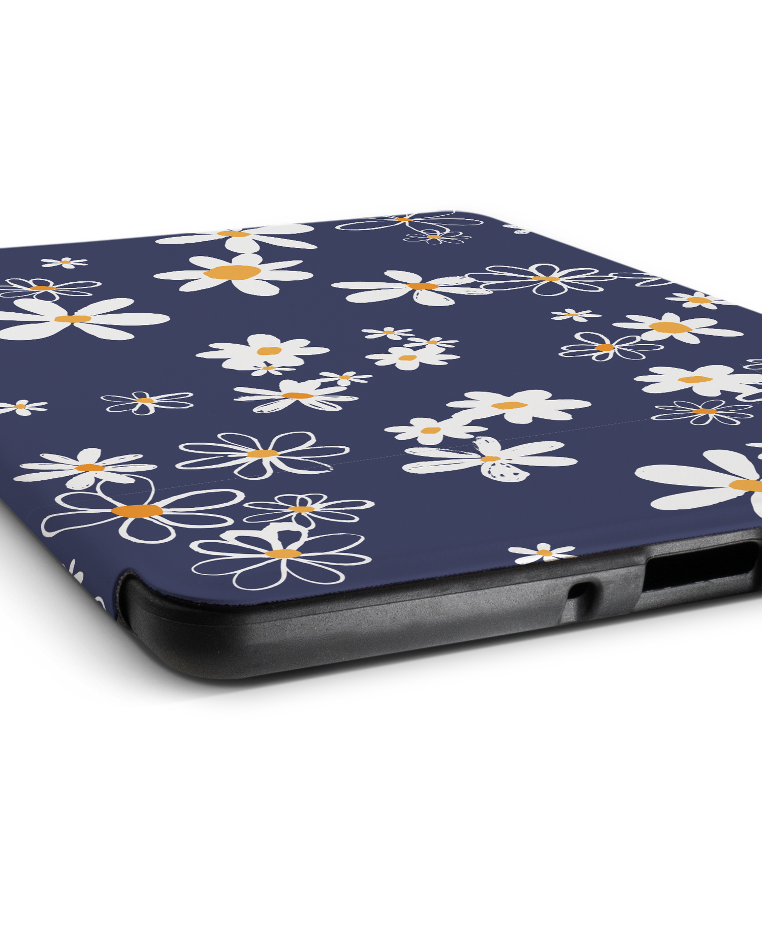Navy Daisies eReader Smart Case for Amazon Kindle Paperwhite 5 (2021), Amazon Kindle Paperwhite 5 Signature Edition (2021): Lying down