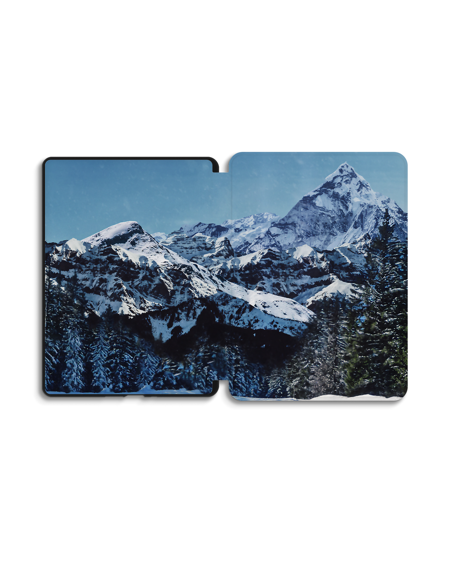 Winter Landscape eReader Smart Case for Amazon Kindle Paperwhite 5 (2021), Amazon Kindle Paperwhite 5 Signature Edition (2021): Opened exterior view