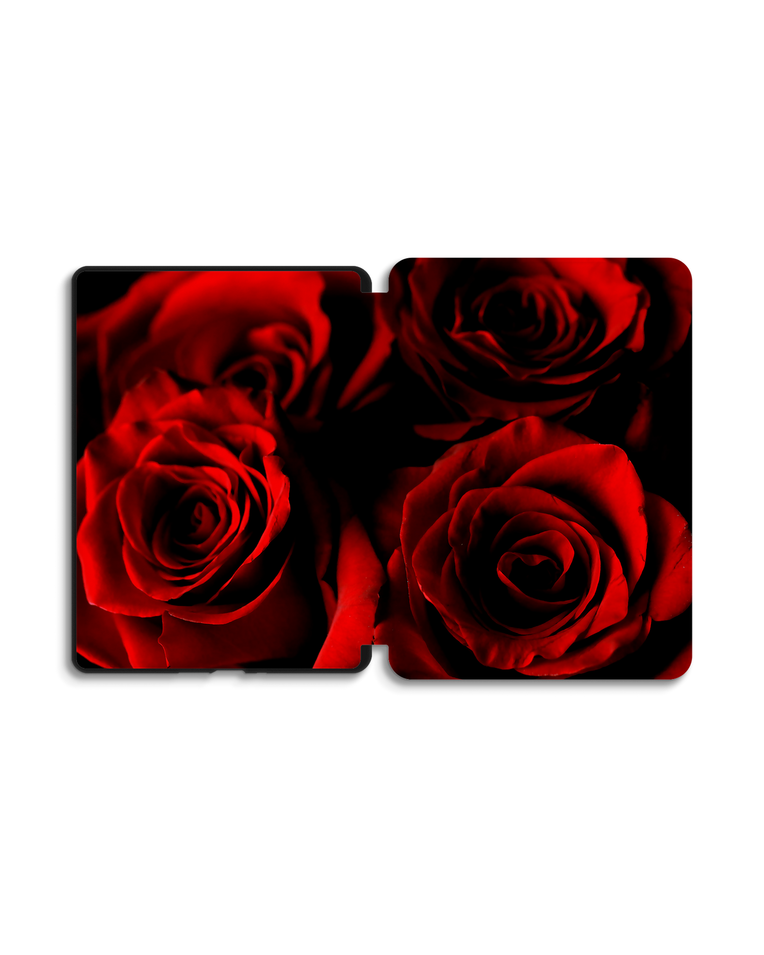 Red Roses eReader Smart Case for Amazon Kindle Paperwhite 5 (2021), Amazon Kindle Paperwhite 5 Signature Edition (2021): Opened exterior view