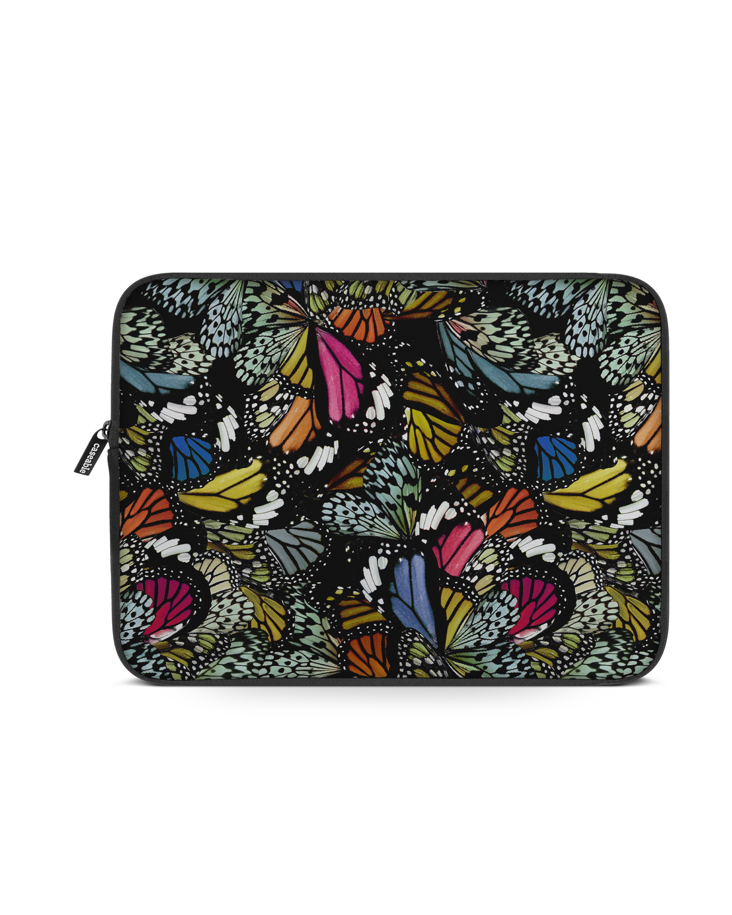 Psychedelic Butterflies Laptop Case 13 inch: Front View